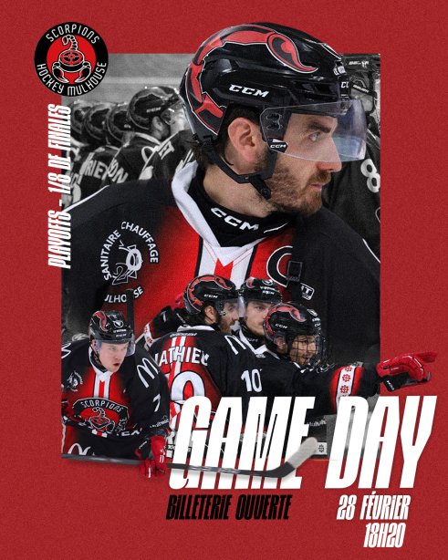 🔴⚫ OUVERTURE DE LA BILLETTERIE – PLAYOFFS ⚫🔴