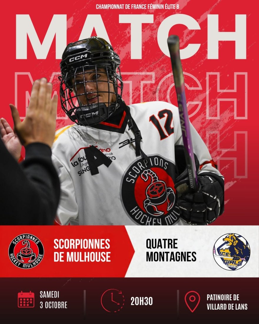 Scorpionnes 🏒 C’EST PARTI POUR LE CHAMPIONNAT ! 🦂